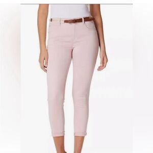 Bandolino Pink Lisbeth Curvy Ankle Pants Flawless Stretch Sz 6 NWT Gorgeous